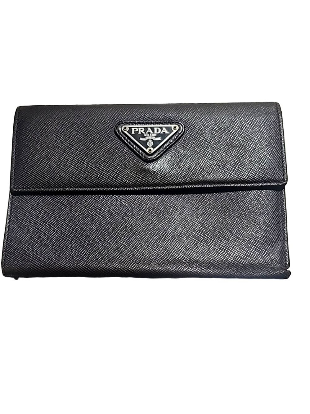 Prada Vintage gray Leather Wallet